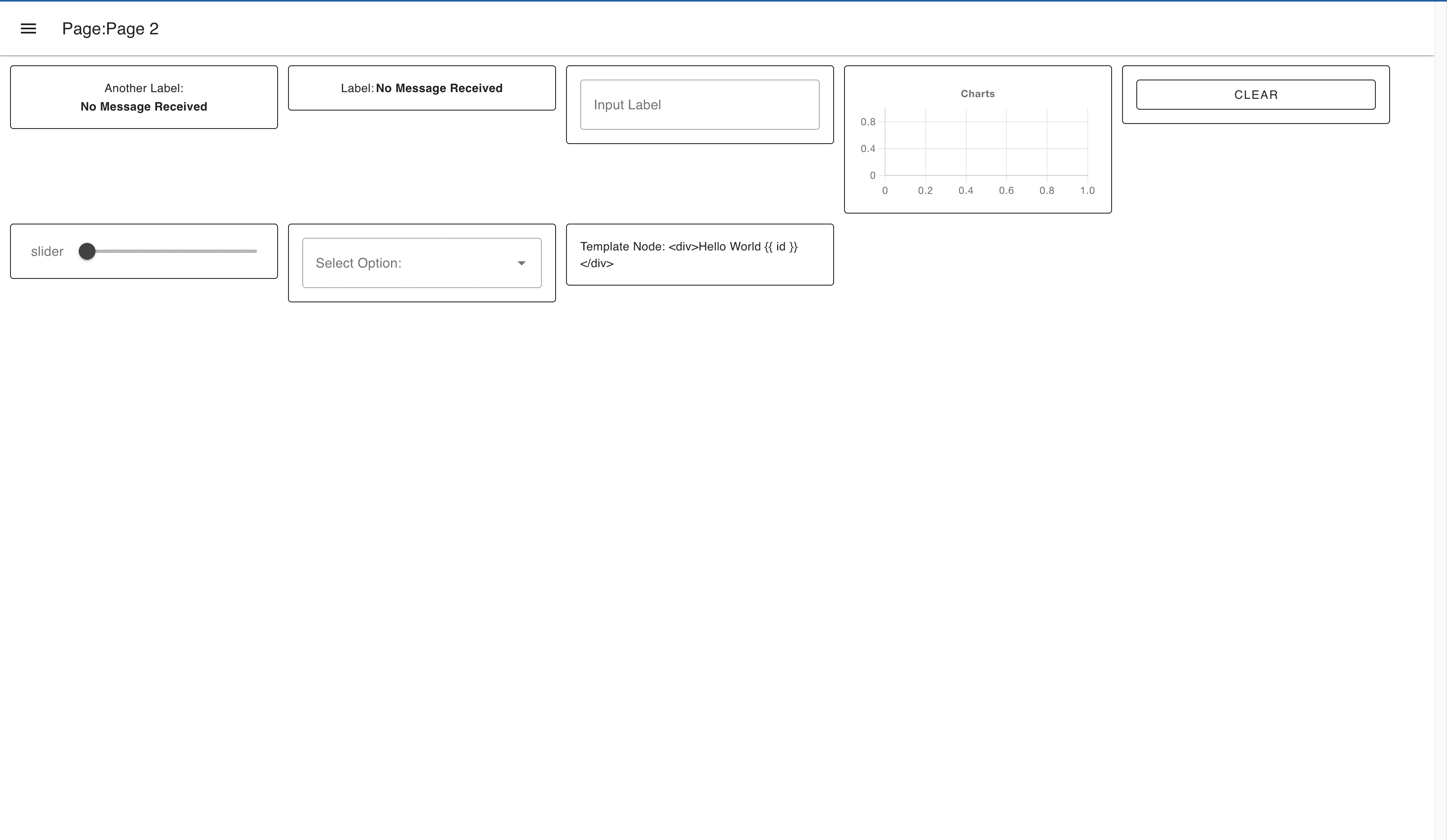 "Screenshot of dashboard having fixed layout"